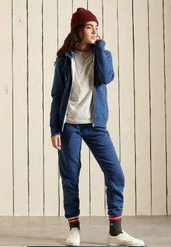 Superdry VINTAGE LOGO EMBROIDERED - Zip-up Sweatshirt - Bright Blue Marl -Superdry Shop 99100f2b3adb4c0c9991bc709c4a1e57