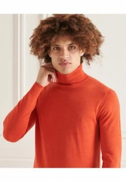 Superdry Jumper - Burnt Brick Marl -Superdry Shop 99a7ada507c4466486e3f330d3b47b04