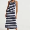 SUPERDRY SUMMER STRIPE MAXI DRESS - Day Dress - Atlantic Navy