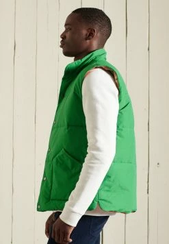 Superdry Waistcoat - Oregon Green -Superdry Shop 99c889f1617e4a5e93bac26d01babdd6