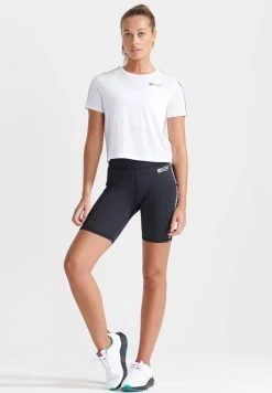 Superdry GYMTECH TAPED CORE TIGHT - Shorts - Black