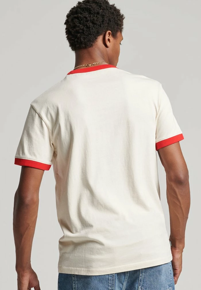 Superdry Basic T-shirt - Oatmeal 2 Superdry Basic T-shirt - Oatmeal - Image 2