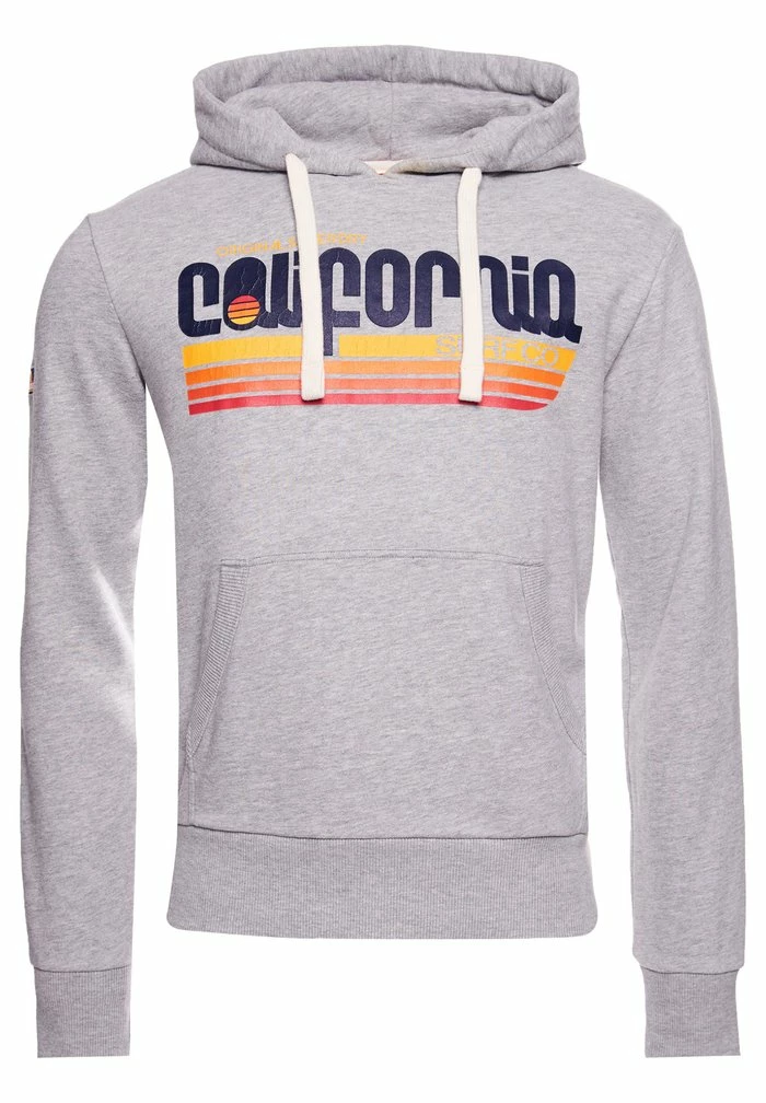 Superdry CALI SURF - Hoodie - Grey Marl 4 Superdry CALI SURF - Hoodie - Grey Marl - Image 4