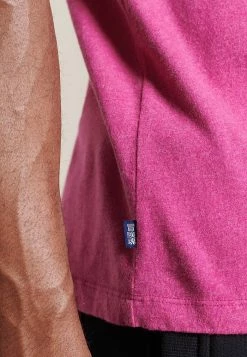 Superdry VINTAGE - Basic T-shirt - Magenta Marl