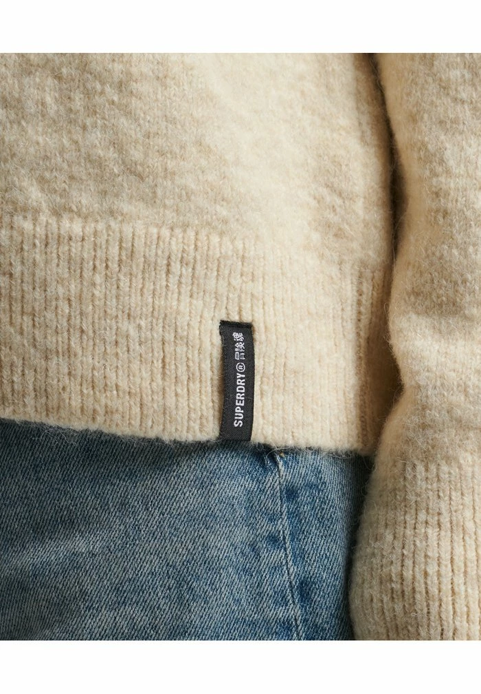 Superdry VINTAGE CLASSIC ESSENTIAL CREW - Jumper - Ecru 6 Superdry VINTAGE CLASSIC ESSENTIAL CREW - Jumper - Ecru - Image 6