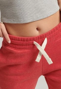 Superdry VINTAGE COLLEGIATE - Tracksuit Bottoms - Risk Red Marl -Superdry Shop 9a7ce679cba14ad69b9d83a6cf37a1d1