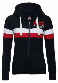 Superdry COLLEGIATE - Zip-up Sweatshirt - Eclipse Navy -Superdry Shop 9a7fc6177d9f436dbe1c3edeb15cf7c3