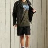 Superdry PATCHED ALPHA - Shorts - Black