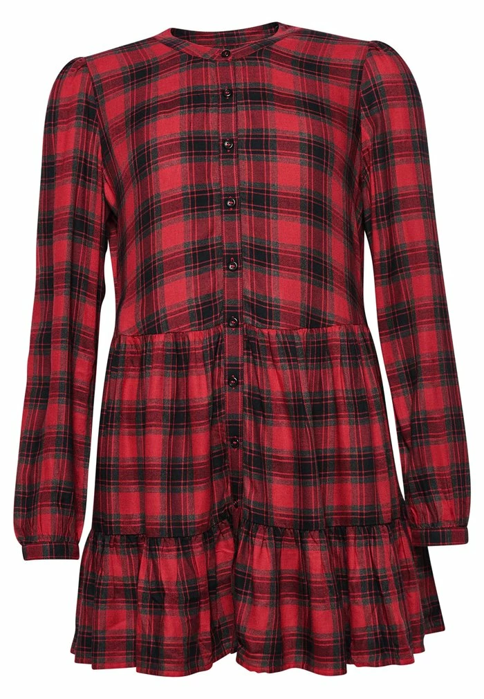 Superdry Jersey Dress - Red Check 3 Superdry Jersey Dress - Red Check - Image 3