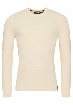 Superdry VINTAGE TEXTURED CREW - Jumper - Ecru Heather -Superdry Shop 9ab771ca88ee4091a0d09a14e20f55da