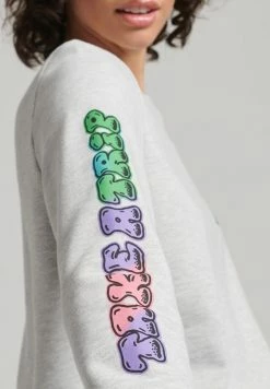 Superdry INTO THE WOODS - Sweatshirt - Glacier Grey Marl -Superdry Shop 9ace33a609814cf6a617f27bdafd6a6f