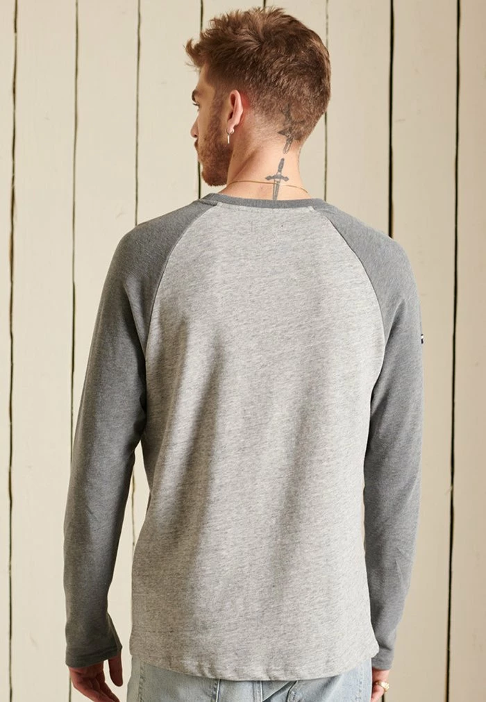 Superdry Long Sleeved Top - Athletic Grey Marl 2 Superdry Long Sleeved Top - Athletic Grey Marl - Image 2