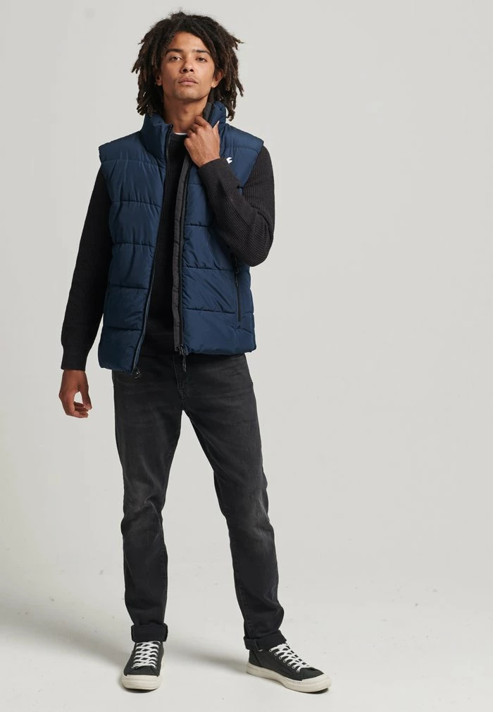 Superdry Waistcoat - Deep Navy 2 Superdry Waistcoat - Deep Navy - Image 2