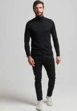Superdry ROLL NECK - Jumper - Nightwatch Black -Superdry Shop 9b62396e4a064abf867d5b070cc810f6