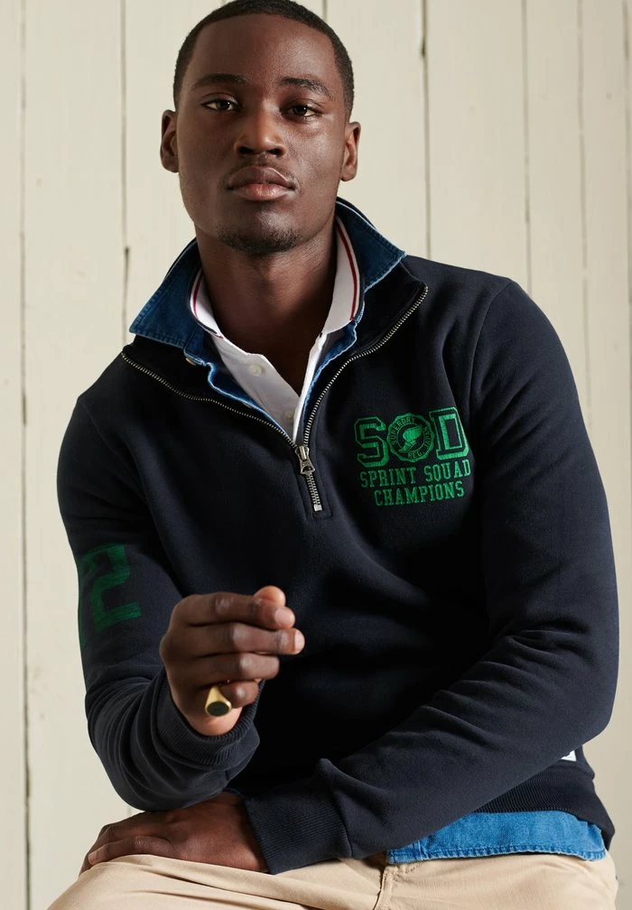 Superdry FIELD HALF ZIP - Sweatshirt - Eclipse Navy 5 Superdry FIELD HALF ZIP - Sweatshirt - Eclipse Navy - Image 5