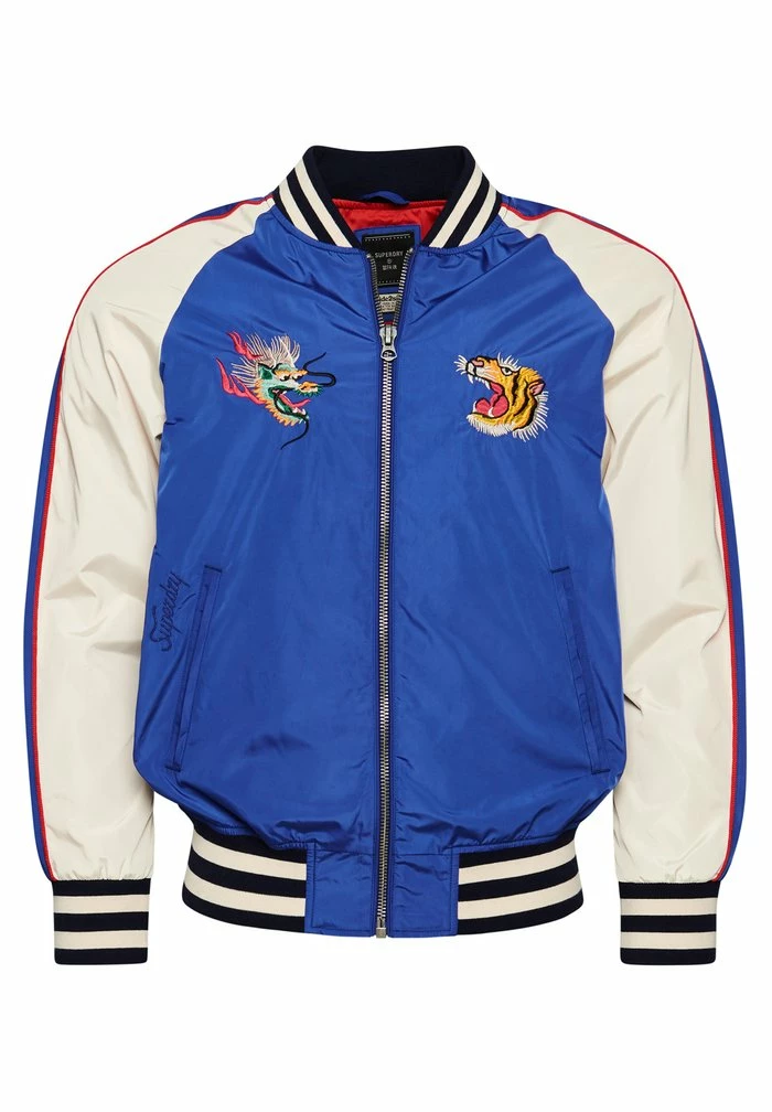 Superdry VINTAGE SUIKAJAN - Bomber Jacket - Mazarine Blue 3 Superdry VINTAGE SUIKAJAN - Bomber Jacket - Mazarine Blue - Image 3