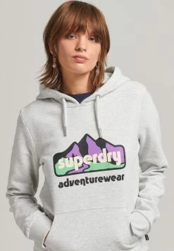 Superdry TERRAIN GRAPHIC - Hoodie - Glacier Grey Marl -Superdry Shop 9be5af1e659449f2b16db03997bb0986