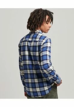 Superdry VINTAGE LUMBERJACK - Shirt - Rodrick Check Blue