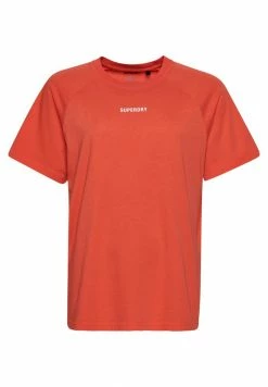 Superdry CORE SHORT SLEEVE - Print T-shirt - Hot Coral -Superdry Shop 9c0adec8bf6c4dda9fb62257c19ebe54
