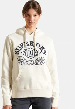 Superdry PRIDE IN HOOD - Hoodie - Ecru