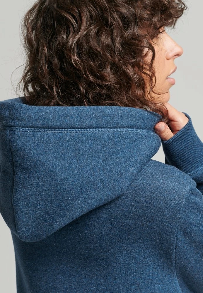 Superdry VINTAGE - Hoodie - Bright Blue Marl 2 Superdry VINTAGE - Hoodie - Bright Blue Marl - Image 2