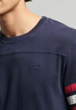 Superdry VINTAGE QUARTERBACK - Long Sleeved Top - Rich Navy -Superdry Shop 9c73a8845cf64f48b724333f849ab05a