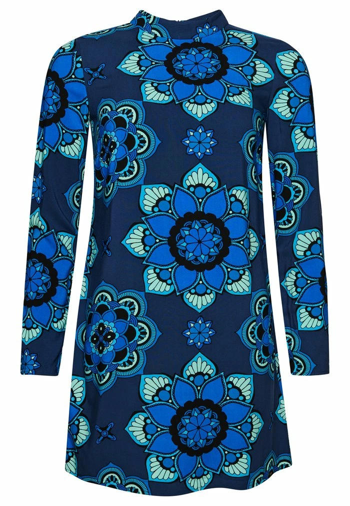 Superdry LONG SLEEVE MINI - Day Dress - Psychedelic Blue 5 Superdry LONG SLEEVE MINI - Day Dress - Psychedelic Blue - Image 5