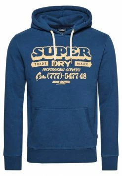 Superdry Hoodie - Blue Bottle -Superdry Shop 9ca41260a37c4436b4fb18634e4b0bd9