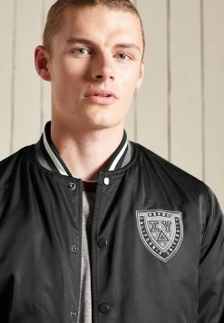 Superdry Bomber Jacket - Jet Black -Superdry Shop 9cd47bbeb717422c952a19dbd4a0cf51