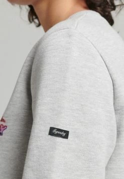 Superdry INTO THE WOODS - Sweatshirt - Glacier Grey Marl -Superdry Shop 9ce4a9c64de84350b1d071f2cd7f4a41
