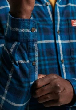 Superdry HERITAGE LUMBERJACK - Shirt - Albion Check Blue -Superdry Shop 9cef960049f44c13b1e54ad008f39fd0