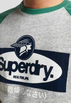 Superdry Print T-shirt - Athletic Grey Marl -Superdry Shop 9cf9133ec970484bb1ae6712a607c660