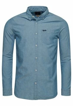 Superdry Shirt - Indigo Chambray -Superdry Shop 9d46de53e9974a2f8f5835a8a2daf1de