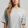 Superdry CORE - Print T-shirt - Grey Marl