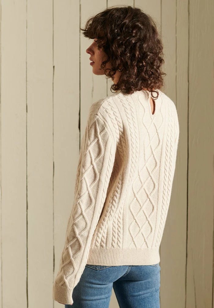Superdry Jumper - Sand Marl 2 Superdry Jumper - Sand Marl - Image 2