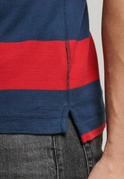 Superdry ACADEMY STRIPE - Polo Shirt - Varsity Hoop Stripe Red -Superdry Shop 9dfca6fd0fc84930a0d02c242cac2124
