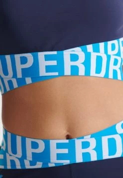 Superdry TRAINING CORE CROSS - Bustier - Rich Navy Aqua -Superdry Shop 9e096cca64e14fd6b8f09845d9851703