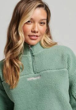 Superdry Fleece Jumper - Granite Green -Superdry Shop 9e5294f95a6245a6a21771029a3be402