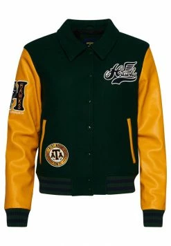 Superdry VINTAGE MIXED VARSITY - Light Jacket - Enamel Green -Superdry Shop 9e604525ac22441cbb4157b8e5a7bc23