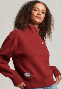 Superdry ESSENTIAL - Sweatshirt - Merlot
