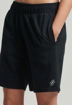 Superdry CODE ESSENTIAL - Tracksuit Bottoms - Black