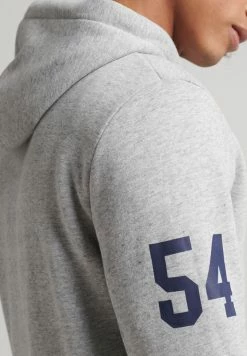 Superdry CLASSIC GRAPHIC LOGO - Zip-up Sweatshirt - Athletic Grey Marl -Superdry Shop 9eebde9840d94a1791fc2cfd85d23dd4