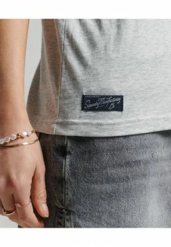 Superdry Top - Light Grey Marl 6 Superdry Top - Light Grey Marl -Superdry Shop 9ef6ad80fcfd4b67b42fdb406d57d6af