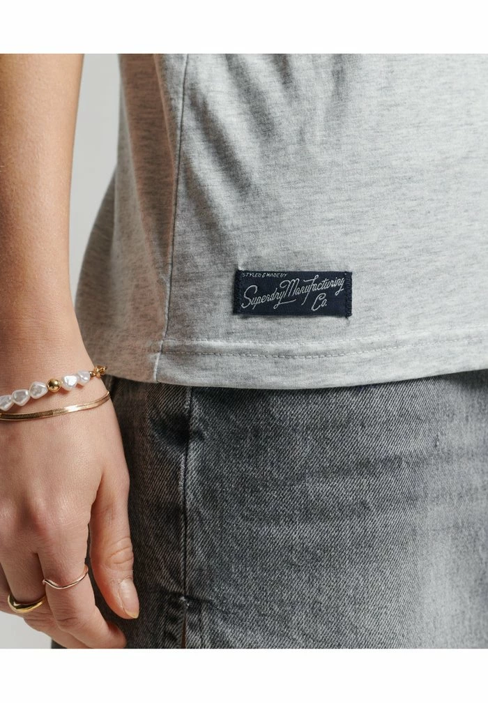 Superdry Top - Light Grey Marl 3 Superdry Top - Light Grey Marl - Image 3