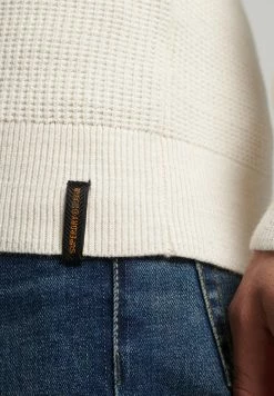 Superdry VINTAGE TEXTURED CREW - Jumper - Ecru Heather -Superdry Shop 9efc3df775f145f5839bf231d3eddf59