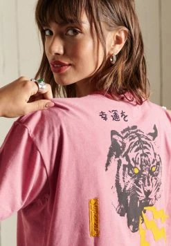 Superdry Print T-shirt - Apricot Pink -Superdry Shop 9f18a066fff247a0a87f5ca5f27e65a8