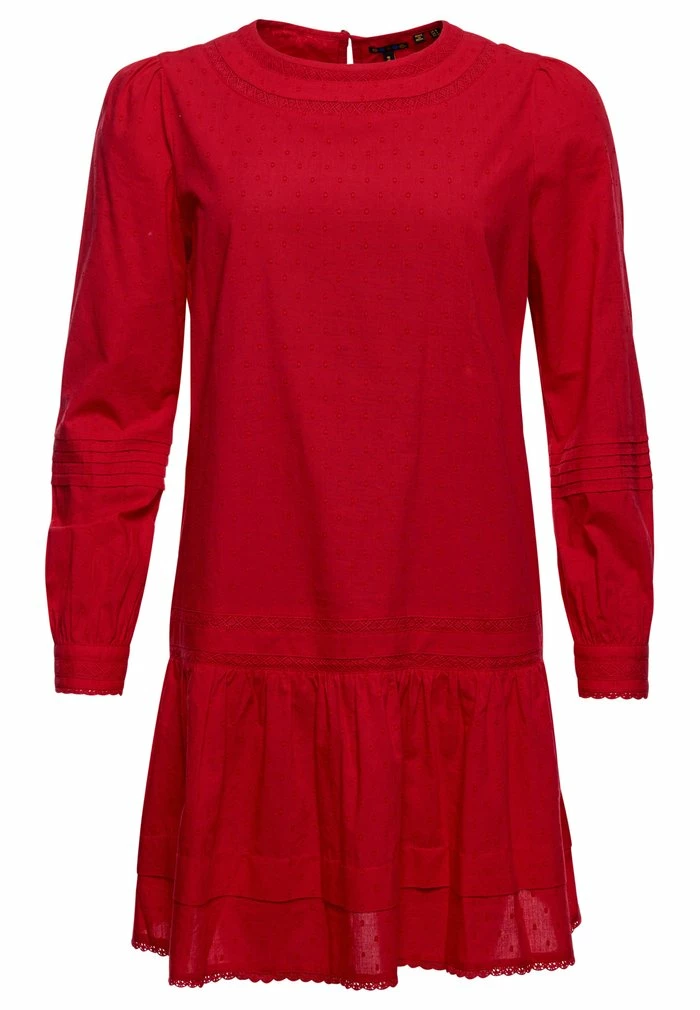 Superdry Day Dress - Campus Red 6 Superdry Day Dress - Campus Red - Image 6
