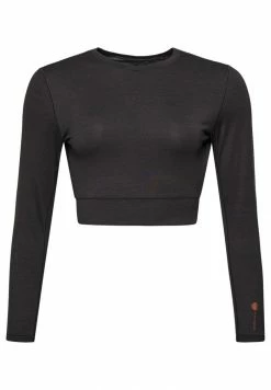 Superdry SPORT FLEX WRAP LONG SLEEVE - Long Sleeved Top - Dark Charcoal -Superdry Shop 9fcf07dfd3ec46d094d5059e322ec239