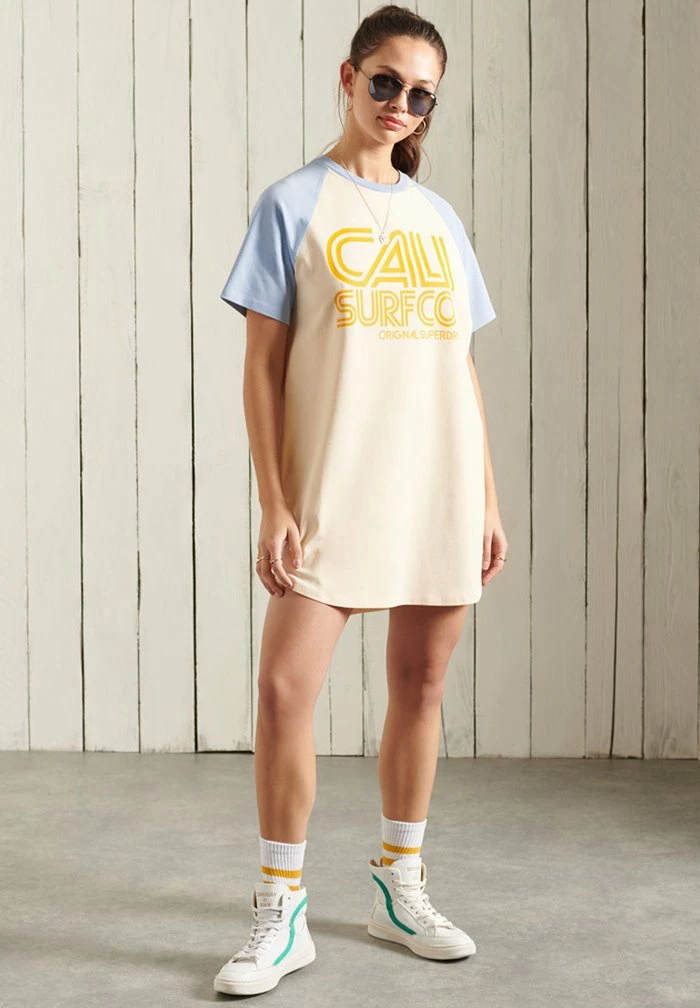 Superdry Jersey Dress - Buttercream 1 Superdry Jersey Dress - Buttercream