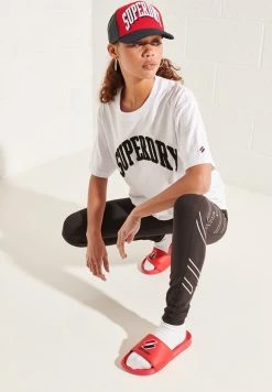 Superdry VARSITY ARCH MONO - Print T-shirt - Optic